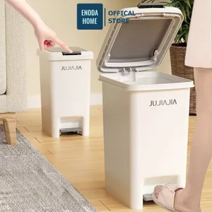 Thùng Rác Đạp Chân Chữ Nhật ENODA HOME,Nhiều Kích Thước 8L, 10L, 12L, 15L Phù Hợp Mọi Không Gian TR020