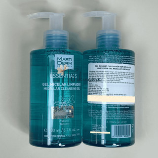 Gel Rửa Mặt Martiderm Dịu Nhẹ Dành Cho Mọi Loại Da - Martiderm Essentials Micellar Cleansing Gel 200ml