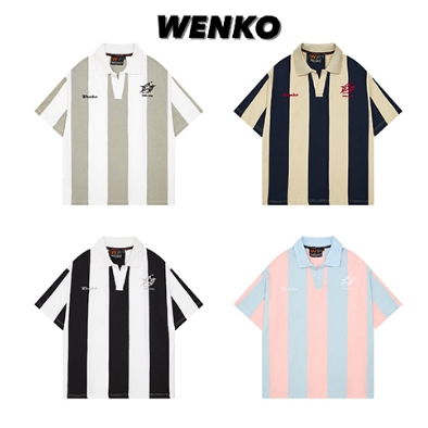 Áo Polo WENKO Local brand áo phối thêu logo Oversize vải 100% cotton 2 ...