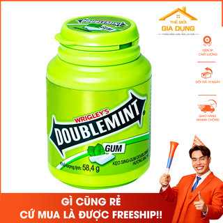 Kẹo Cao Su Doublemint Hương Bạc Hà Hũ 58.4g