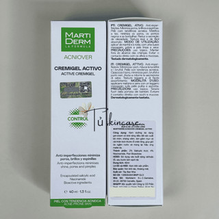 Kem Dưỡng Martiderm Giảm Mụn, Gel Dưỡng Ẩm, Giảm Nhờn, Se Lỗ Chân Lông MartiDerm Acniover Active Cremigel 40ML