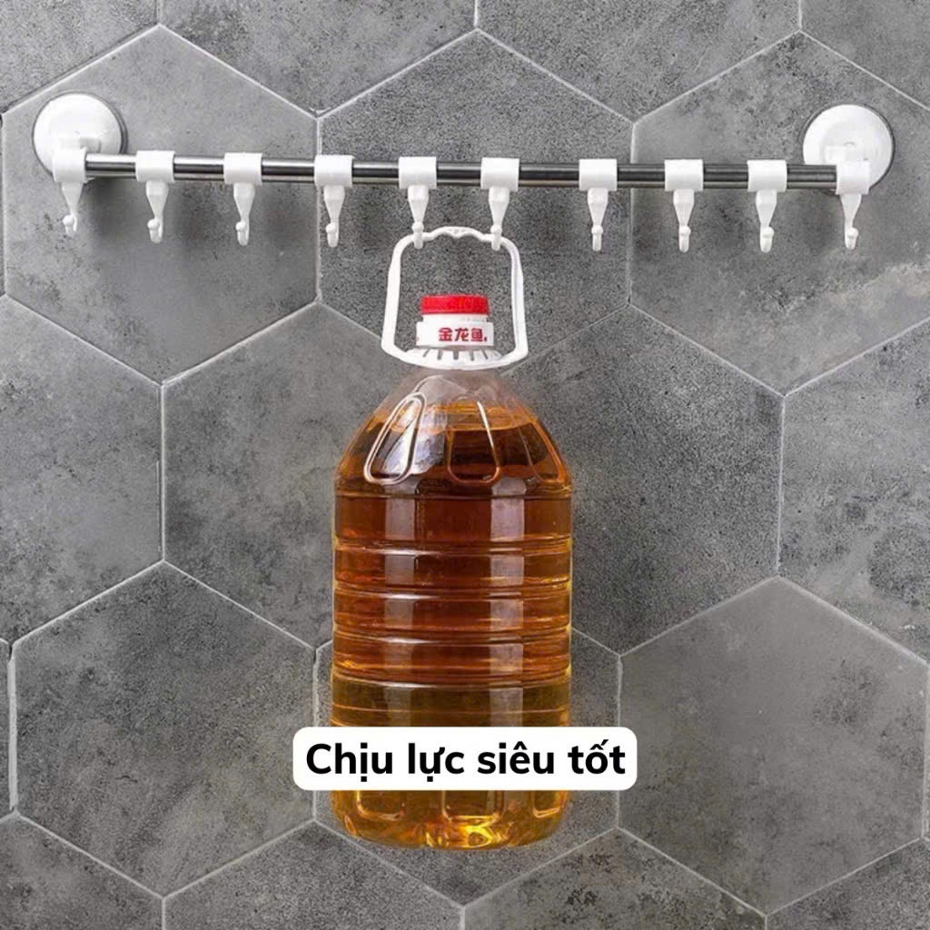 Thanh giá treo đồ Hút dán tường tiện lợi,  THANH TREO ĐỒ HÚT CHÂN KHÔNG - THANHMOCTREODO068