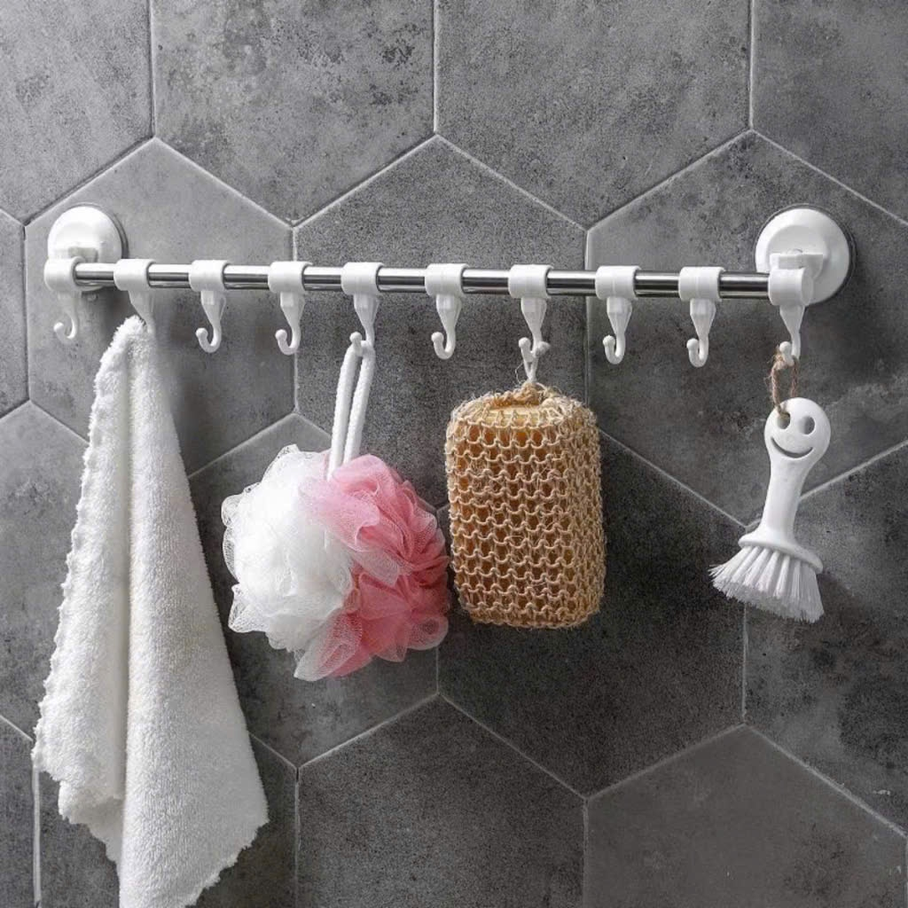 Thanh giá treo đồ Hút dán tường tiện lợi,  THANH TREO ĐỒ HÚT CHÂN KHÔNG - THANHMOCTREODO068