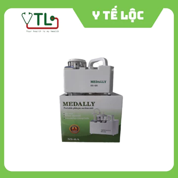Máy hút dịch mũi, hút đờm 1 bình Medally SS-6A cho người lớn, trẻ em (tặng kèm 1 đầu hút mũi )