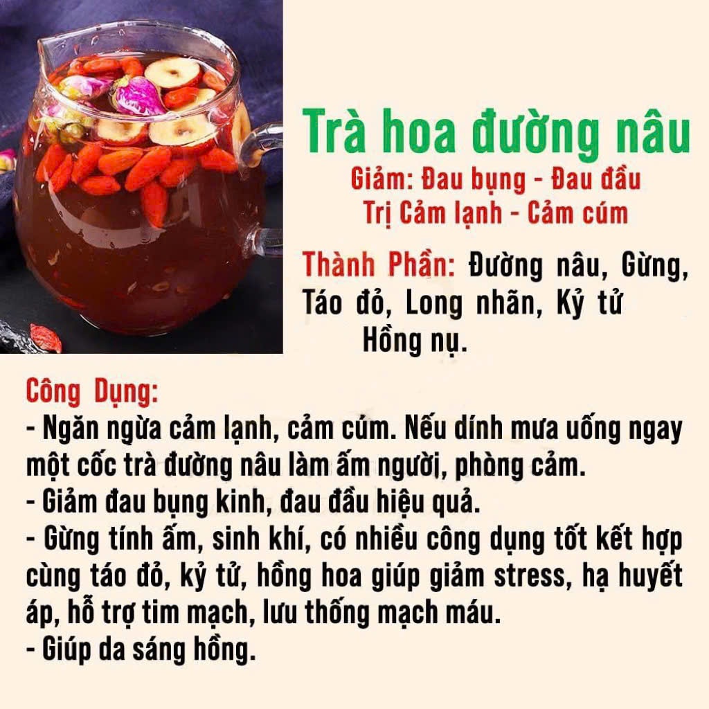 Sử dụng Trà Gừng Đường Nâu Cao Cấp trong đời sống