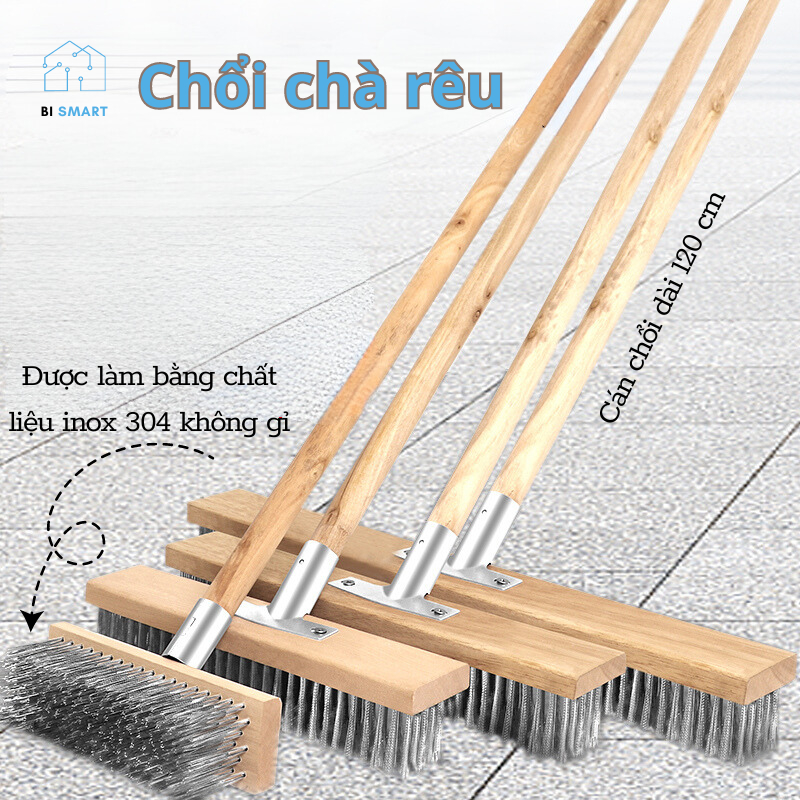 Chổi Quét Sân, Chổi Chà Rong Rêu, Chổi Chà Sàn Đan Năng Thiết Kế Lông ...