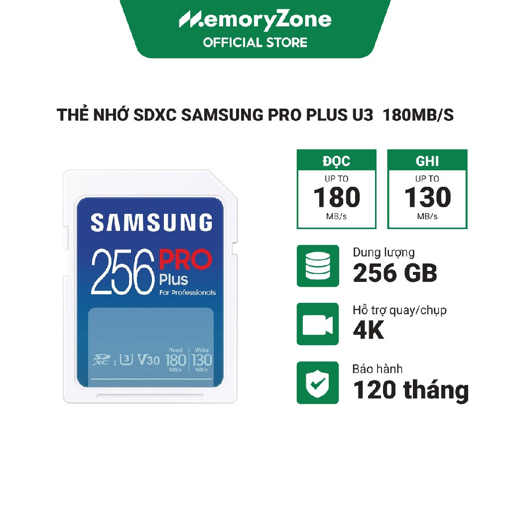 Thẻ Nhớ Sd Samsung Pro Plus Sdxc Thẻ Nhớ SDXC Samsung Pro Plus U3
