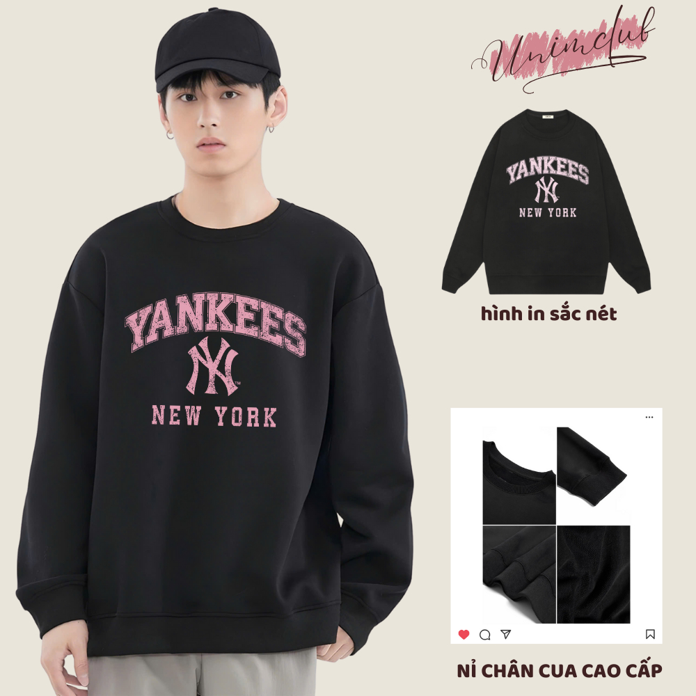 Áo Sweater Redbox Yankees Dodgers NY LA B Vải Nỉ Chân Cua Cao Cấp Nhiều Màu Unim Store - SW15