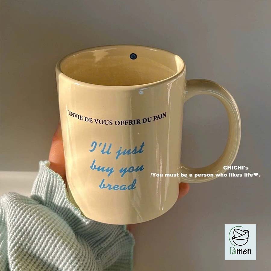 [ Bảo Hành Bể Vỡ ] Cốc Sứ Vintage Đơn Giản, Dùng Để Uống Nước Và Decor CSU015