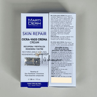 Kem Dưỡng Martiderm Phục Hồi Da Nhạy Cảm, Kem Dưỡng B5 MartiDerm Skin Repair Cicra Vass Cream 30ml