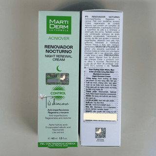 Kem Dưỡng Tái Tạo Ban Đêm Cho Da Dầu Mụn MartiDerm Acniover Night Renewal Cream (40ml)