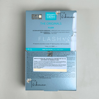 Tinh Chất Dưỡng Ẩm, Làm Sáng Da Tức Thì MartiDerm The Originals Flash (hộp 5 Ampoules)