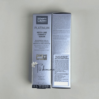 Tinh Chất Làm Săn Chắc, Trẻ Hoá Da Vùng Cổ MartiDerm Platinum Neck Line Correct Serum 50ml