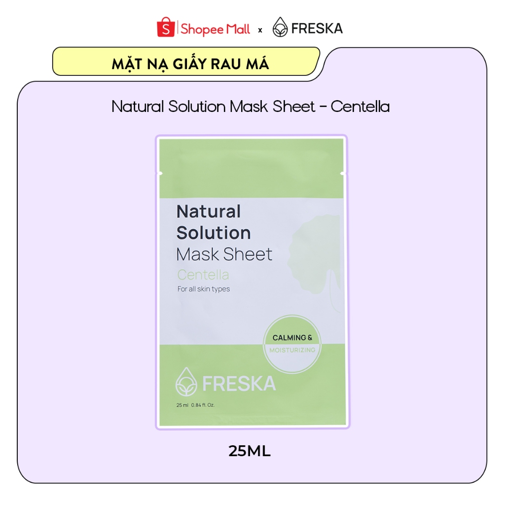 Ảnh 1 Miếng Mặt nạ giấy Freska Natural Solution Mask Sheet 25ml (giao ngẫu nhiên) 1