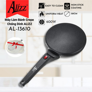 Máy Làm Bánh Crepe Máy Làm Bánh Cuốn Máy Tráng Bánh Chống Dính Tiện Lợi Cao Cấp ALIZZ AL13610