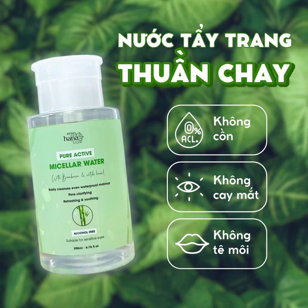 Ảnh Nước tẩy trang RIORI HANA - PURE ACTIVE MICELLAR WATER 200ml 4