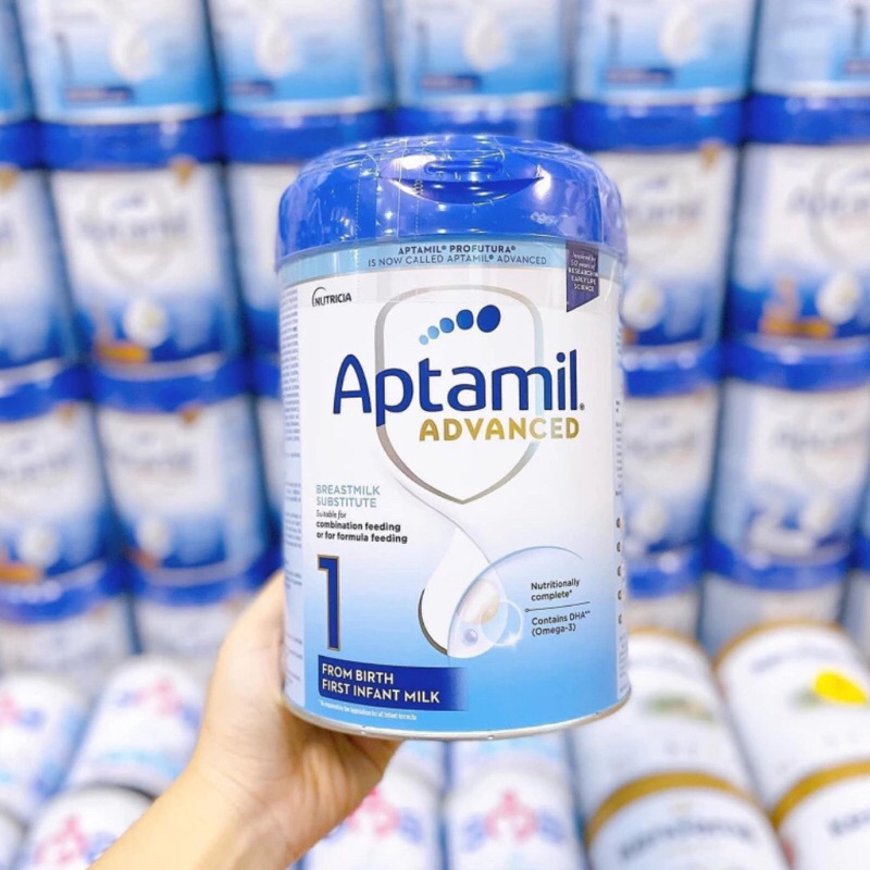 Sữa Bột Aptamil Advanced Anh Tăng Cường Đề Kháng Cho Bé Phát Triển Toàn Diện Số 1,2,3 800g