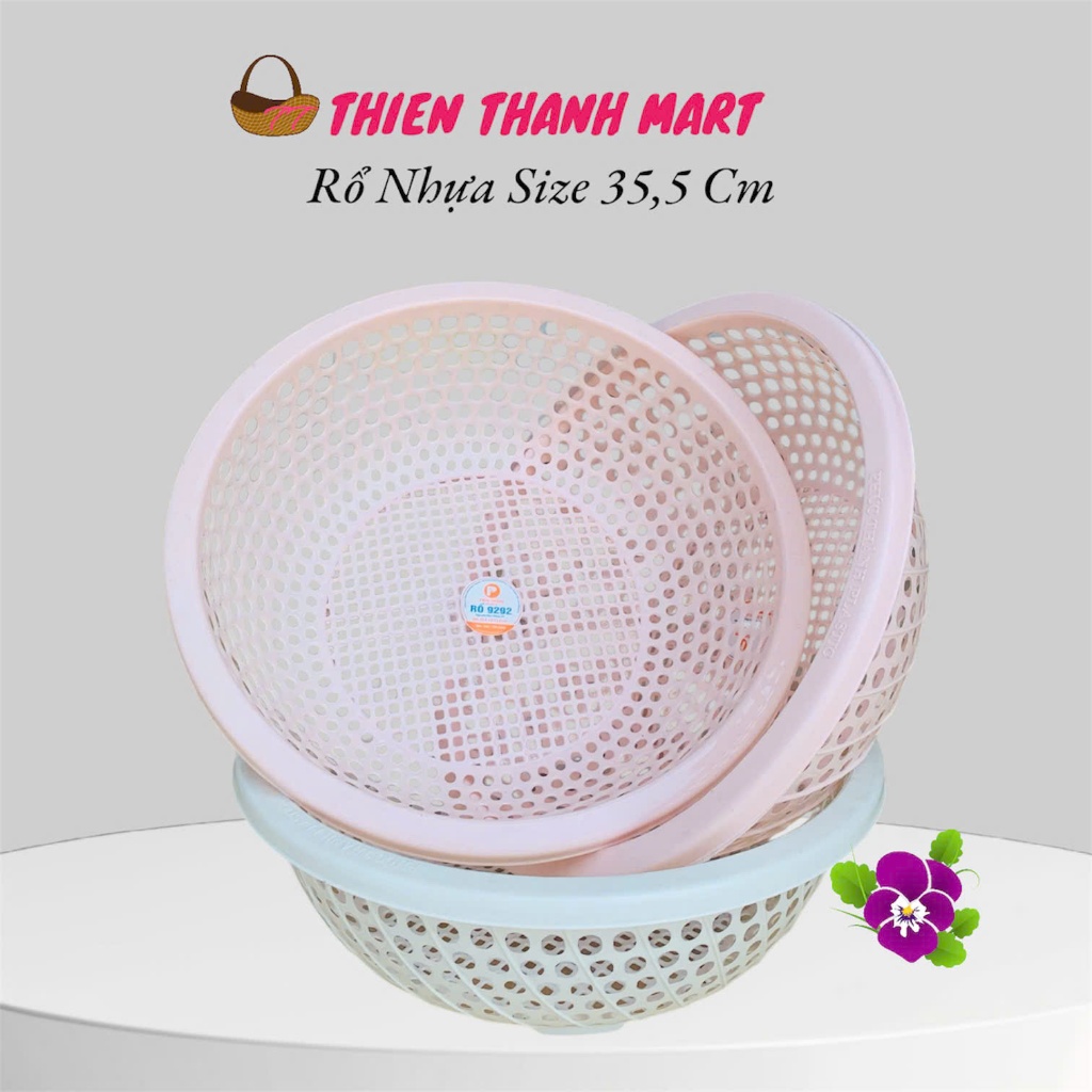 Rổ Nhựa Tròn 35cm - Đựng Thực Phẩm, Rau Củ Quả Chất Liệu Bền, Đa Năng ...