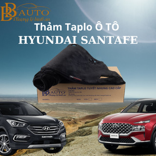 Thảm Taplo Ô Tô Hyundai Santafe 2013- 2018, 2019- đầu 2024, bản 2025 Tuyết Nhung Cao cấp chống nắng, nóng bảo vệ taplo