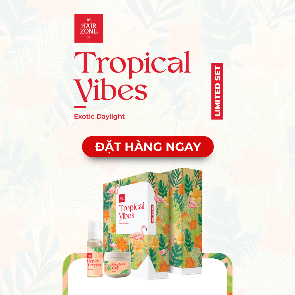 Tropical vibes 2024 Original Clay hương nước hoa phiên bản Exotic Daylight sáp vuốt tóc nam Hairzone