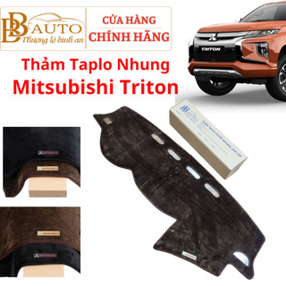 TRITON- Thảm Taplo Ô Tô Mitsubishi Triton 2015-2023, 2024 -2026 Chất Tuyết Nhung cao cấp bảo vệ taplo mọi thời tiết
