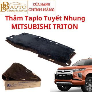 TRITON- Thảm Taplo Ô Tô Mitsubishi Triton 2015-2023, 2024 -2026 Chất Tuyết Nhung cao cấp bảo vệ taplo mọi thời tiết