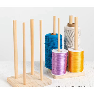 Giá đỡ len/Trục xoay len, giữ len, chống rối len bằng gỗ