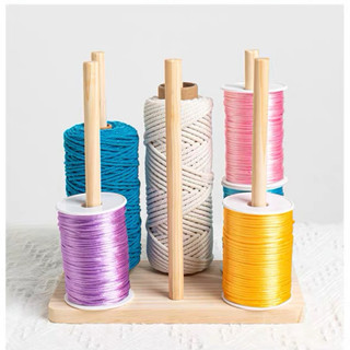 Giá đỡ len/Trục xoay len, giữ len, chống rối len bằng gỗ