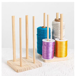 Giá đỡ len/Trục xoay len, giữ len, chống rối len bằng gỗ