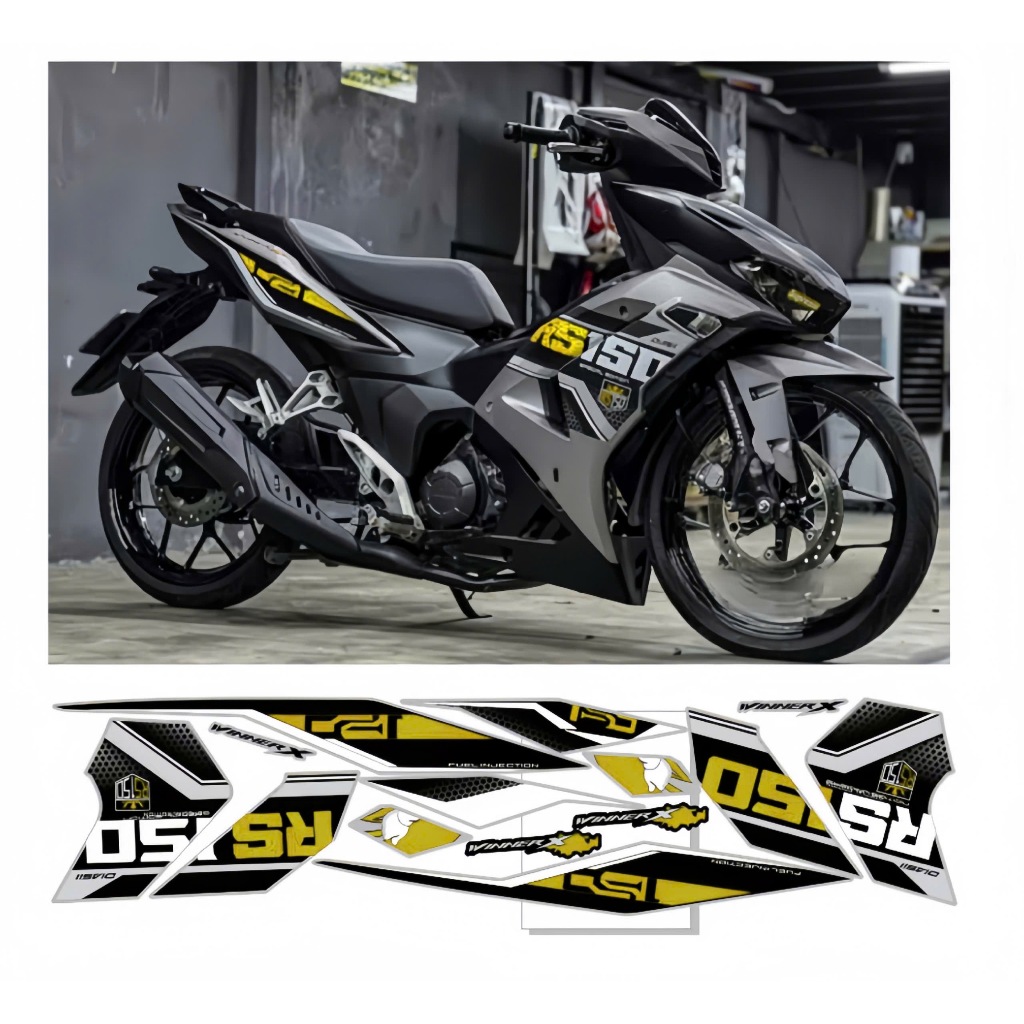 Tem rời WINNER V3, cao cấp, chất liệu in 3 lớp PPF, chống nước, không phai màu, nhãn dán.
