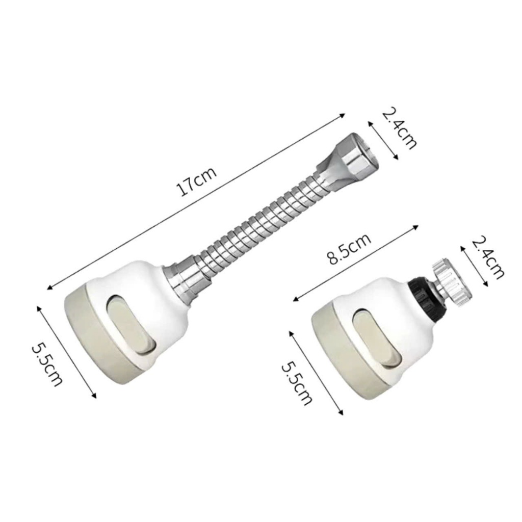 VÒI NƯỚC TĂNG ÁP- Đầu vòi rửa bát tăng áp chống bắn nước- có 2 chế độ nước xoay 360 độ - MA: DAUVOITANGAP3