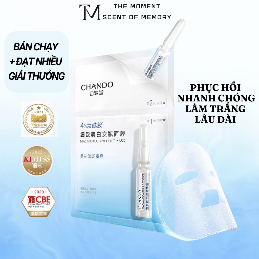 Mặt nạ Chando niacinamide ampoule,mặt nạ trắng da nội địa Trung cao cấp ...