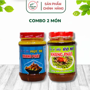 Combo Đồ Né 2 món: Bò né 200g - Mực né 200g - Gia Vị Khang Phát