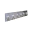 THANH 6 MÓC TREO TƯỜNG INOX, Thanh Kim Loại Dán Tường 6 Móc Treo Đồ - MA: MOCTREODO