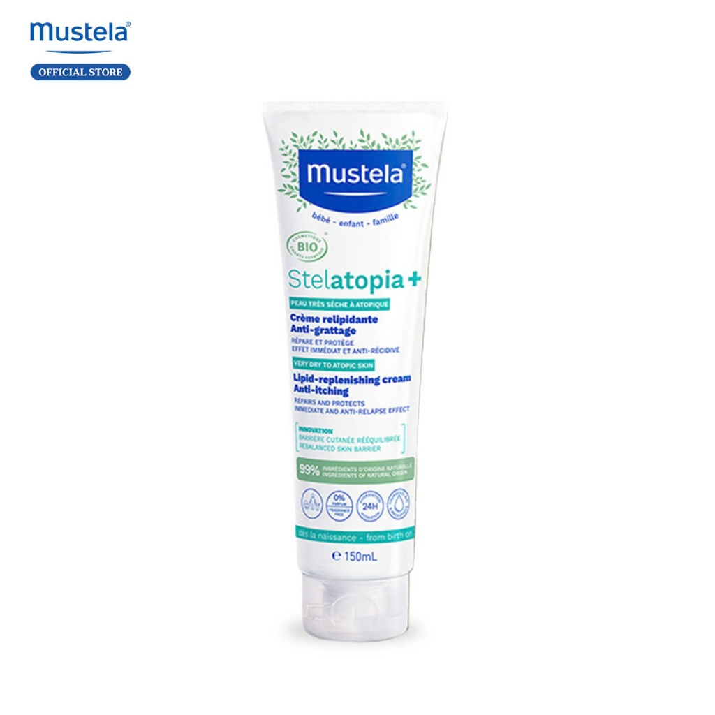 Ảnh Kem Dưỡng Da Mặt Và Toàn Thân Da Chàm Cho Trẻ Sơ Sinh, Trẻ Em và Cả Gia Đình Mustela 150ml (Mới) 1