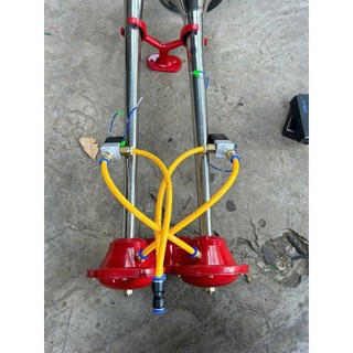 Bộ còi hơi Thái Lan, còi Thái chỉnh âm độ đế còi điện 12v và 24v