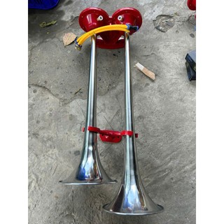 Bộ còi hơi Thái Lan, còi Thái chỉnh âm độ đế còi điện 12v và 24v