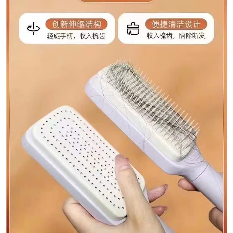 Lược chải tóc, lược xoay tự động làm sạch tóc,  LƯỢC CHẢI TÓC GỠ RỐI TỰ XOAY - MÃ: LUOCGOROI8