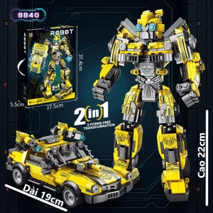617 CHI TIẾT - HÀNG CHUẨN - BỘ ĐỒ CHƠI XẾP HÌNH Mô Hình ROBOT - Bumblebe Robot Người Máy Biến Hình