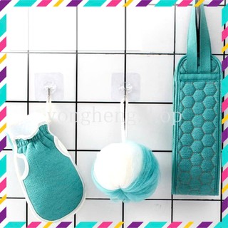SET 3 MÓN ĐỒ TẮM,  Bộ bông tắm, sét khăn tắm, cọ lưng, 3 trong 1 tiện dụng dùng nhà tắm màu ngẫu nhiên-MA: BONGTAM