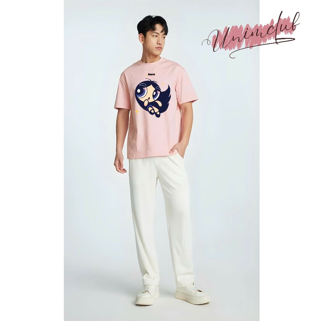 Áo Thun PowerPuff Girl Form Unisex Cô Gái Siêu Nhân Cá Tính Đáng Yêu Vải Cotton Cao Cấp 250Gsm Mềm Mịn - APGP