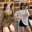 Áo phông cotton giấy mỏng, mát nhẹ mềm freesize form rộng ( GIẤY_ DÀI TAY) ton nam nữ