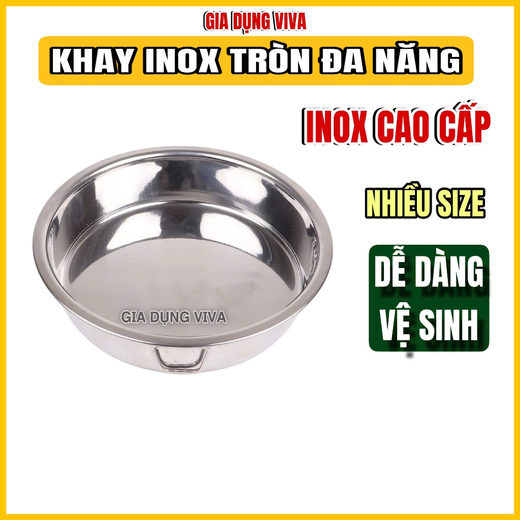 Khay inox tròn, Xửng Tròn Inox Khay Bơ Inox Cao Cấp Inox 304 Cao Cấp ...