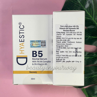 Tinh chất Cấp Ẩm, Phục Hồi 3% Vitamin B5 Hyaestic B5 Revital Serum 30ml