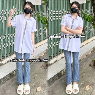 ( Chất Đẹp ) Quần jeans ống loe cạp to, ống loe nhẹ dễ mặc , đi học , đi chơi đều xinh
