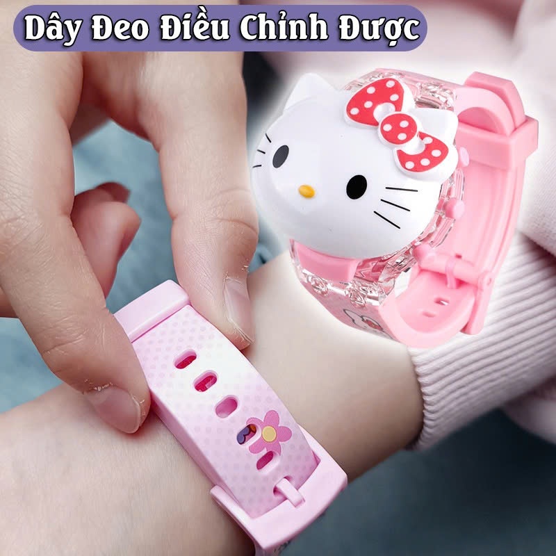 Đồ Chơi Đồng Hồ Đeo Tay Hiển Thị Ngày Giờ Có Đèn Và Nhạc Nhiều Mẫu Cho Bé