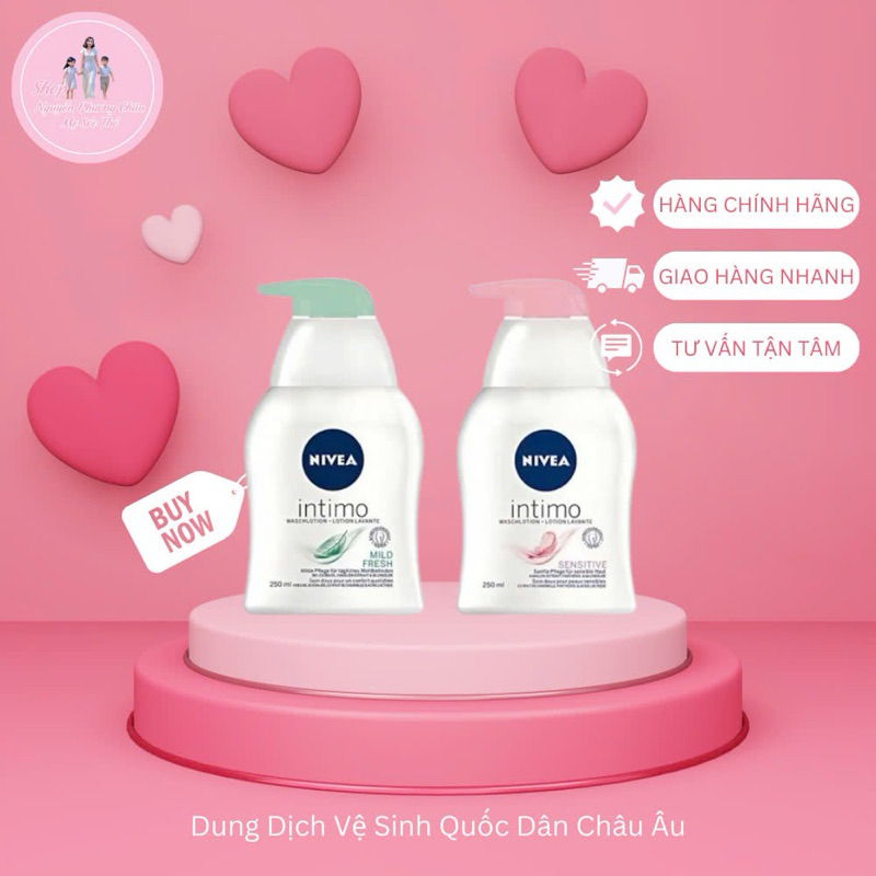 Dung Dch V Sinh Ph N Nivea Intimo Waschlotion Sensitive, 250ml | Shopee  Vit Nam