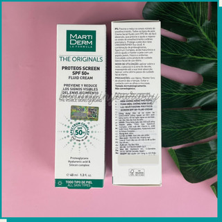 Kem chống nắng bảo vệ da toàn diện Martiderm The OriginalsProteos Screen SPF50+ FluidCream