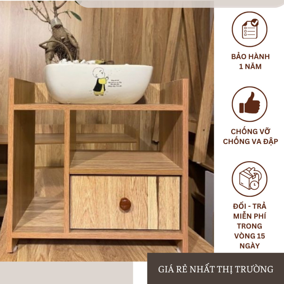 Táp 1 ngăn nhỏ gọn, tiện lợi, táp đầu giường đa năng, chất liệu gỗ MDF ...