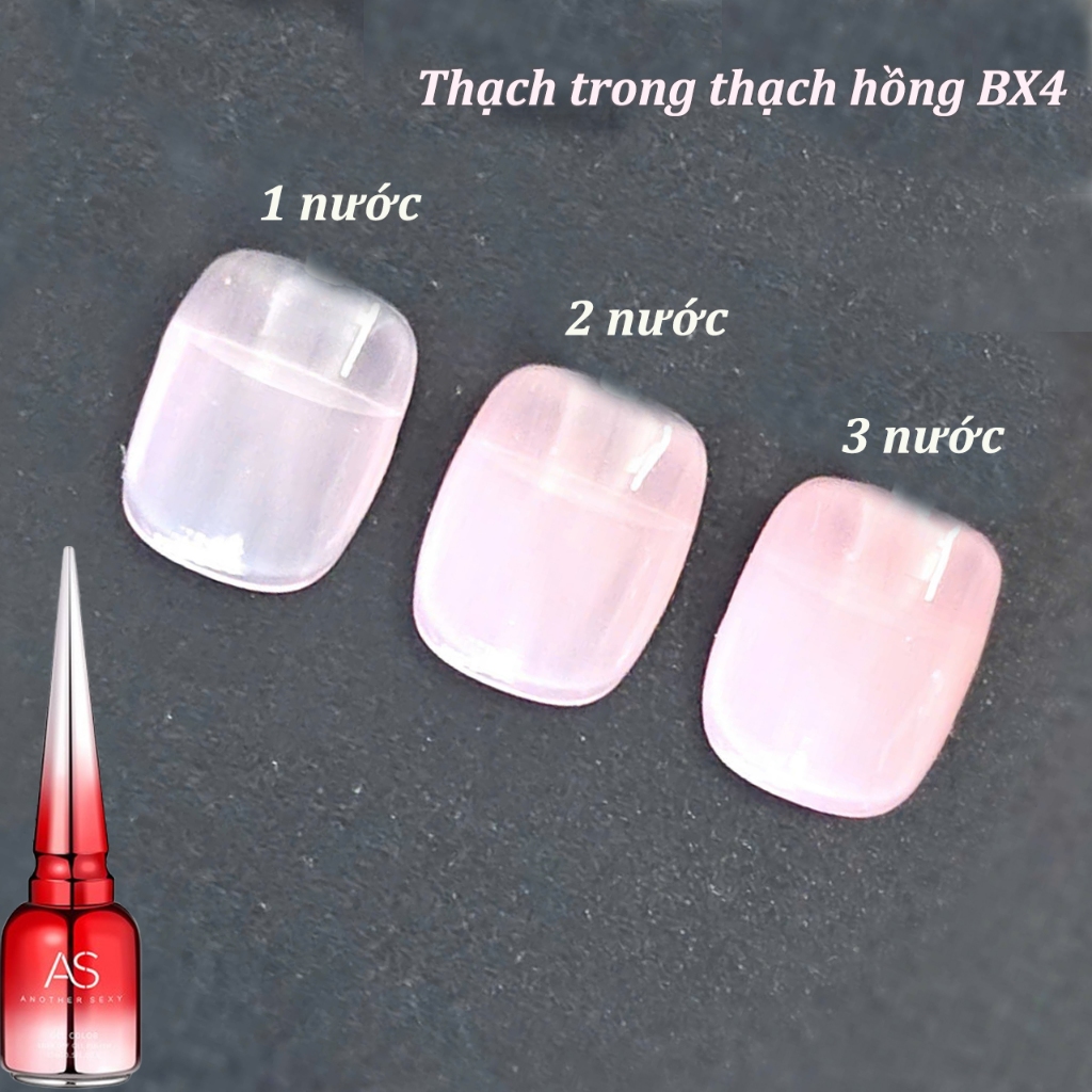 Sơn gel AS thạch hồng BX4 thạch trong chai 15ml